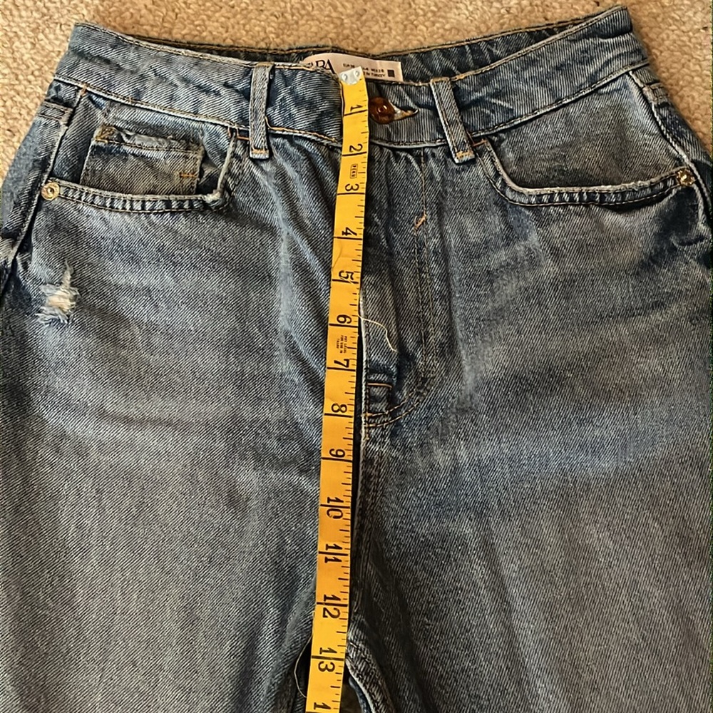 Zara high-waisted distressed jeans - Picture 7 of 9